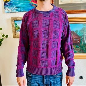 Vintage 90s Colours by Alexander Julian Sweater, L